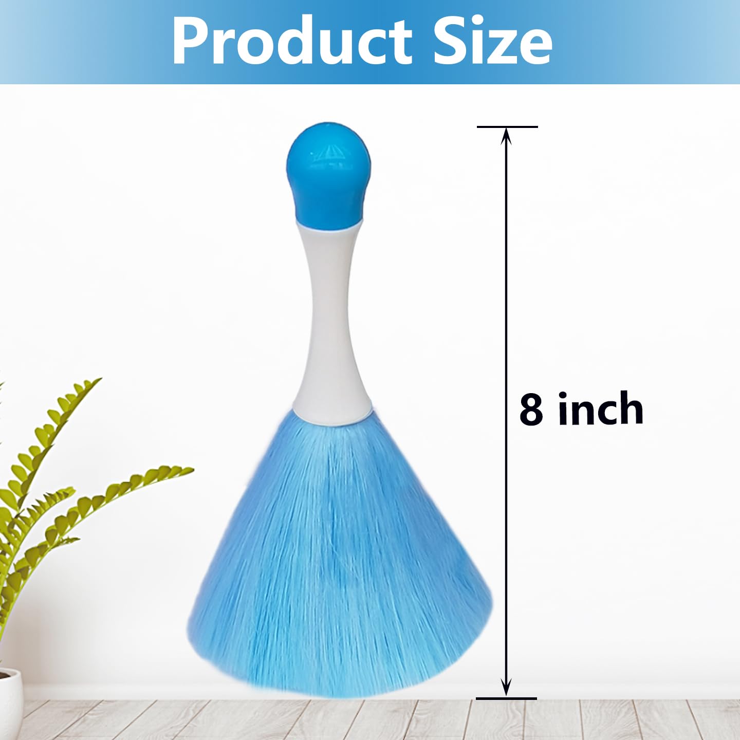 4 Pack 8" Hand Grips Microfiber Washable Duster, Suitable for Light Daily Household Dusting, Electrostatic Feather Duster Brush,Cleaning Supplies