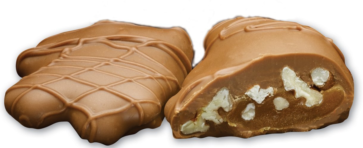 Philadelphia Candies Original Pecanettes (Caramel Pecan Clusters), Milk Chocolate 1 Pound Gift Box