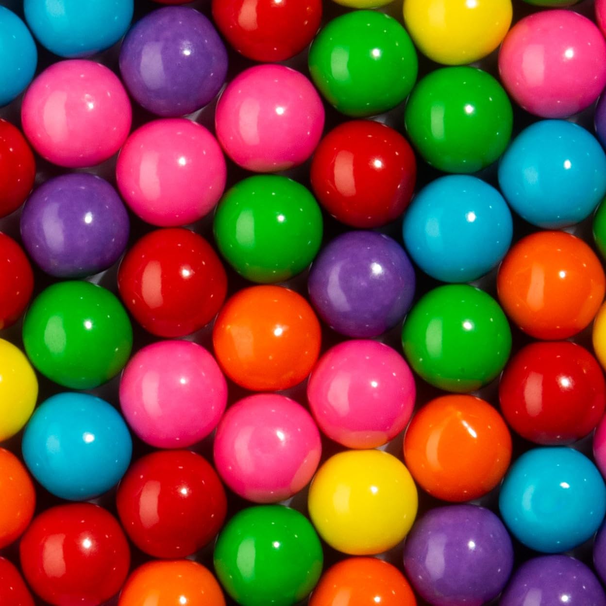 Candy Envy - Assorted Gumballs - 1 Inch - Approximately 113 Per 2lb Bag - Bulk Assorted Candy - North American Made & Kosher Certified