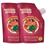 Masala Gossip Tikka Masala Simmer Sauce 10 oz - Authentic Curry Sauce - Plant-Based, Gluten-Free, Seed Oil Free, No Artificial Preservatives - 10 oz