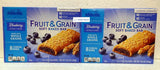 Millville Fruit & Grain Soft Baked Bar Blueberry Naturally Flavored 10.4oz 296g (Two Boxes)