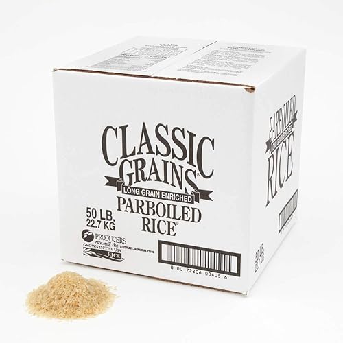 Rice Parboiled Cube Grains 50 Pound -- 1 Each