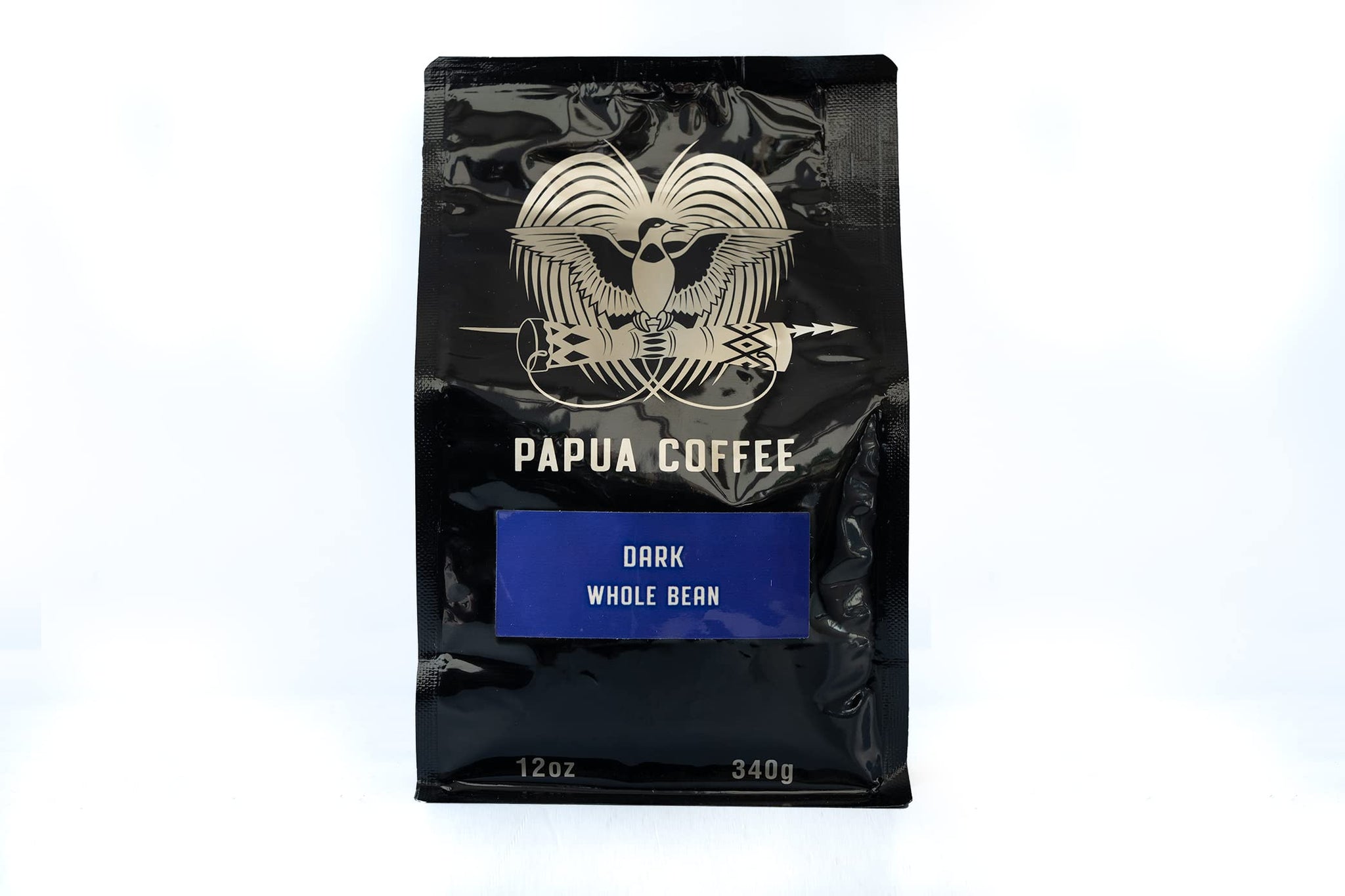 Papua Whole Bean Dark Roast Coffee (12oz)