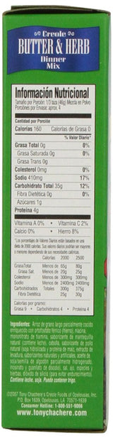 Tony Chacheres Creole Butter & Herb Mix (12x7 OZ)