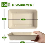 AICHEF 100 Pack 30 oz Large Paper Bowls for Salad, Pasta, Nacho, Burrito, Microwavable Wide Deep Disposable Bowls for Potato, Taco Bar Party Catering