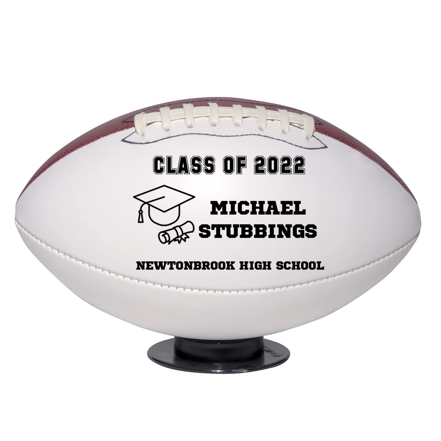 Personalized Custom Graduation 2024 Football Gift - Graduation Class of 2024 - Graduation Gift for Boy - Graduation Gift for Girl (Regulation
