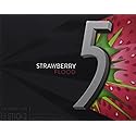 Five 5 Gum Strawberry Flood Sugarfree Gum,, 15 Sticks, 1.67 Ounce