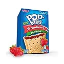 Kellogg's, Pop Tarts, Unfrosted Strawberry, 8-Count Box (Pack of 6)