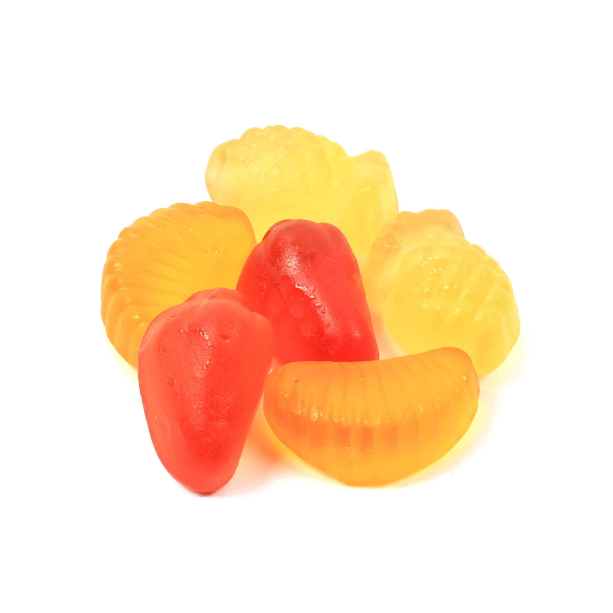 Yupik Exotic Jelly Fruits 17.6 oz (1.1 lb), Vegan Jelly Candies with Natural Colours & Fruit Flavours, Mango, Pineapple & Grapefruit Juice, Fun