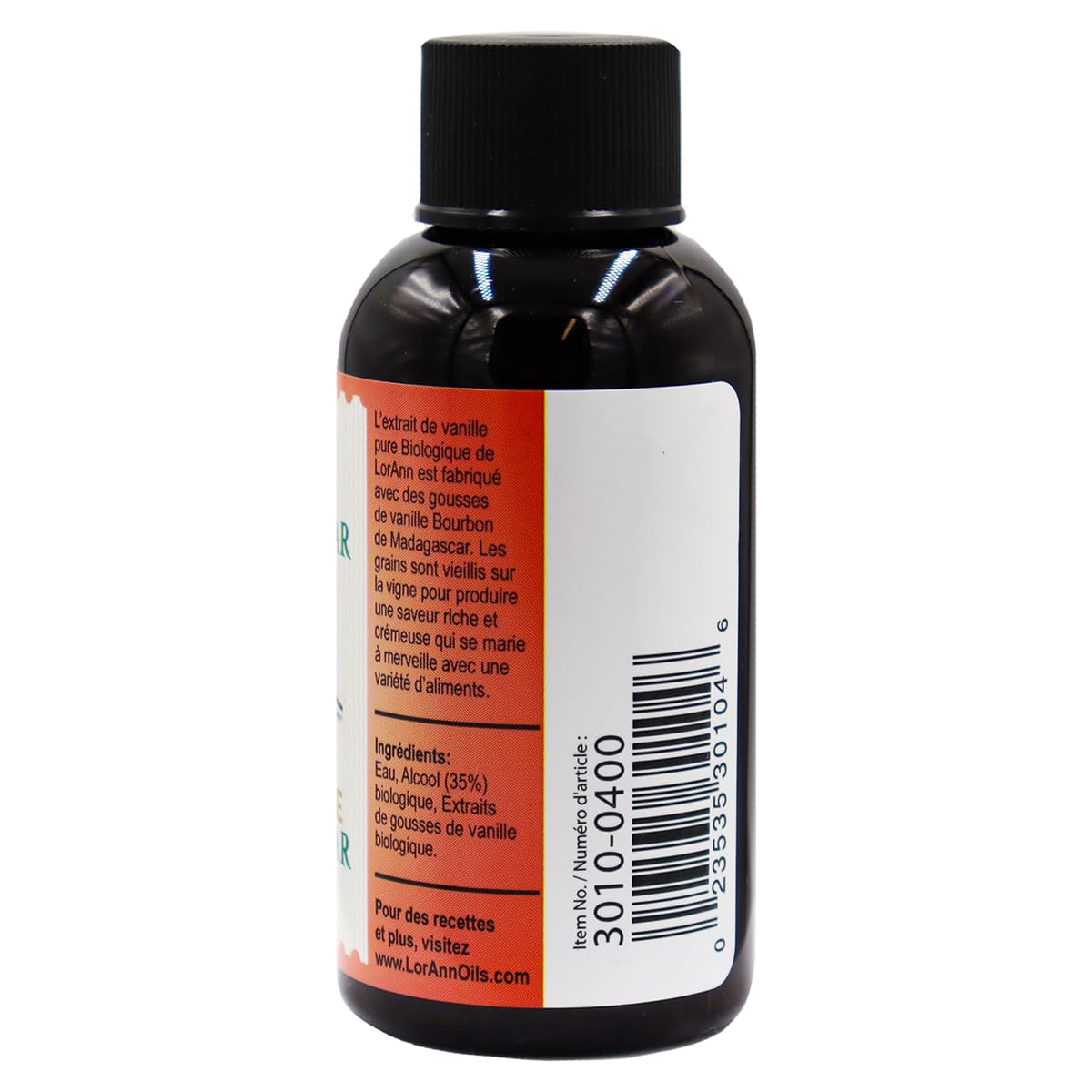 LorAnn Organic Madagascar Vanilla Extract, 2 ounce bottle