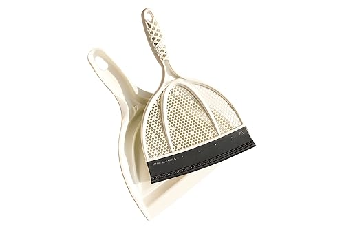 Broombi Silicone Handheld Brush & Dustpan Set - All Smooth Surface Squeegee Sweeper - Ideal for Pet Hair Removal, Wet and Dry Use to Maximize Clean-Up