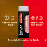Rally Energy Caffeine Gum, Sugarless Gum with 60 mg of Caffeine for Fast-Acting Energy, Stay Alert, Long-Lasting, Variety Pack, Natural Cinnamon