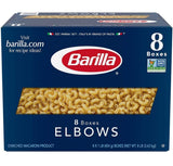 Barilla 8 Count Elbows Pasta, (Pack of 8)