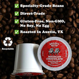 Roasty Buds Coffee Mexican Chocolate & Minty Chocolate Chip Pods 24 Count | Single-Serve 11g Per Pod | Recyclable, Gluten-Free, Non-GMO, No