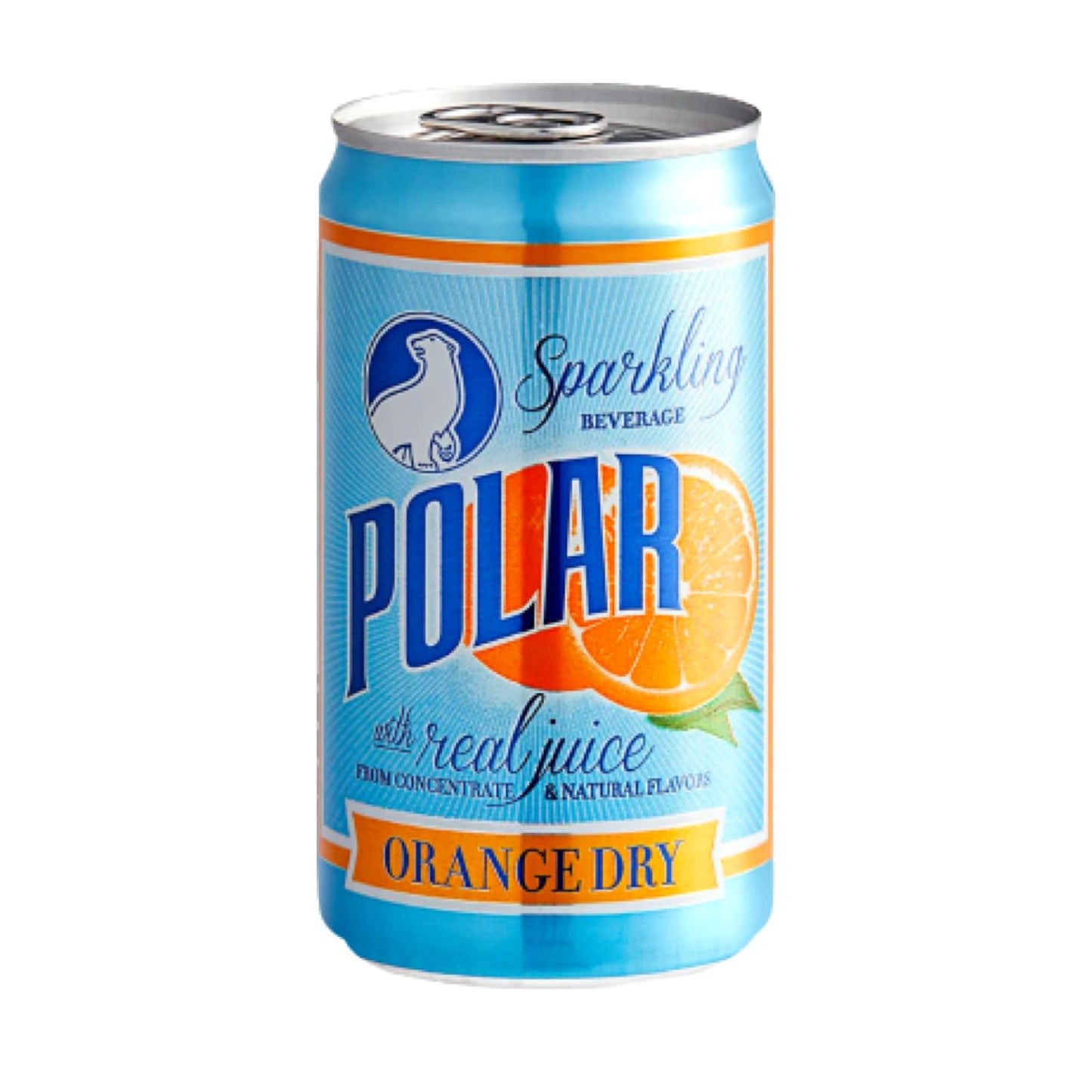 POLAR Dry Sparkling Soda Orange Flavor | Premium Cocktail Mixer Inspired by History | 24pk 7.5oz Cans