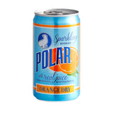 POLAR Dry Sparkling Soda Orange Flavor | Premium Cocktail Mixer Inspired by History | 24pk 7.5oz Cans