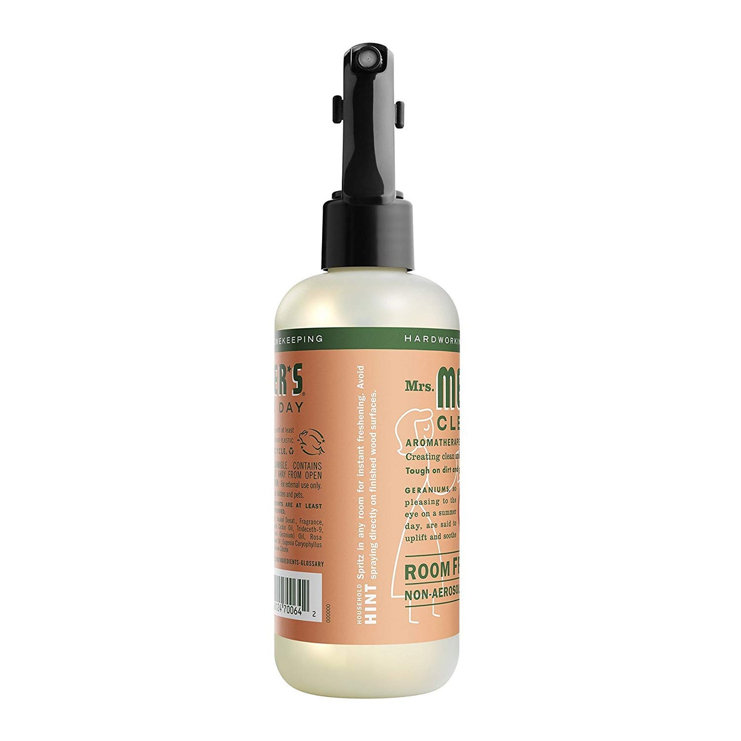 Mrs. Meyer's Clean Day Room Freshener Spray Bottle, Geranium Scent, 8 Fl Oz (Pack - 1)