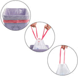 Jekiyo 13 Gallon Drawstring Clear Trash Bags, 120 Counts