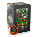Bones Coffee Company Flavored Coffee Bones Cups Jamaican Me Crazy Flavored Pods | 12ct Single-Serve Coffee Pods Compatible with Keurig 1.0 & 2.0