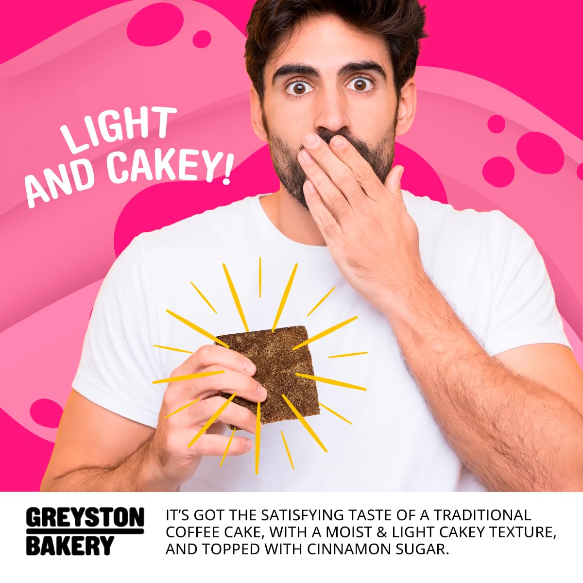 Greyston Bakery Cinnamon Roll Vegan Blondie - Gourmet Food Gift - Preservative Free Certified Kosher - 1 unit Individually Wrapped 2.5 oz