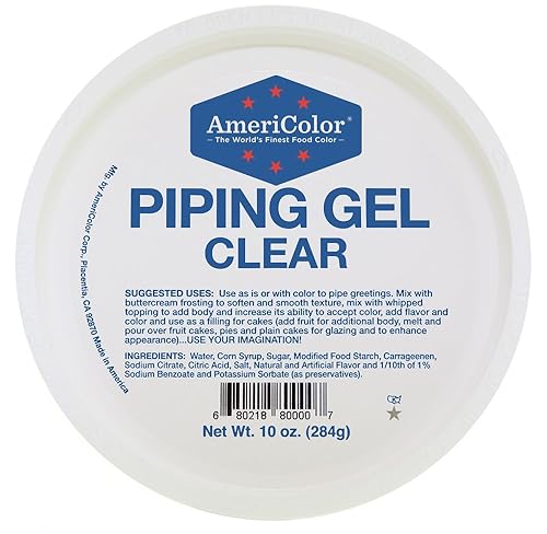 Americolor Premium Piping Gel, Clear, 10 ounce