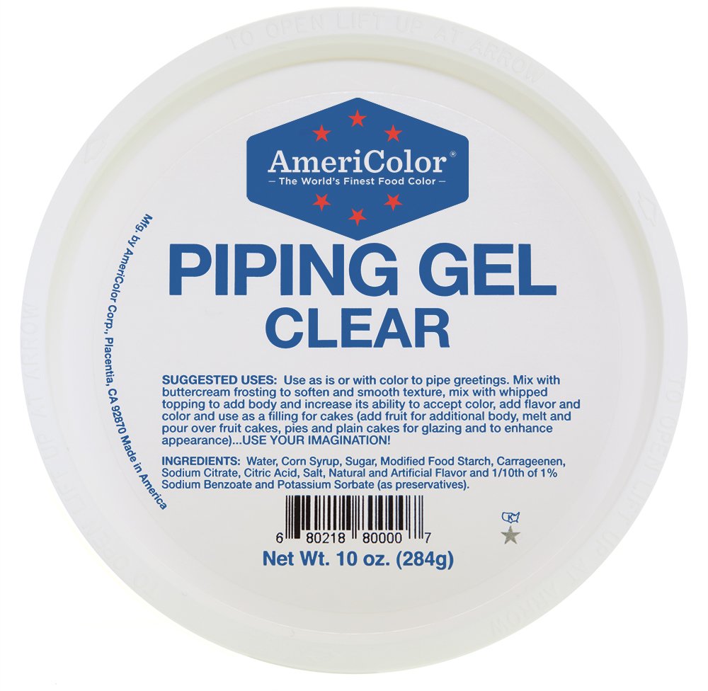 Americolor Premium Piping Gel, Clear, 10 ounce