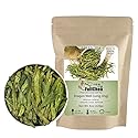 FullChea - Longjing Tea - Dragonwell Tea - Chinese Green Tea Loose Leaf - First Grade - Natural Lung Ching Dragon Well - 8oz / 226g