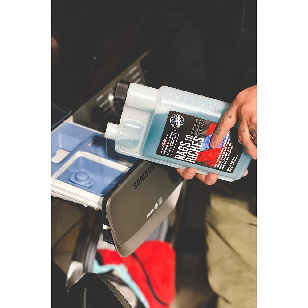 P & S PROFESSIONAL DETAIL PRODUCTS - Rags to Riches - Premium Microfiber Detergent, Deep Cleans and Restores, Safe on All Fabrics, Highly