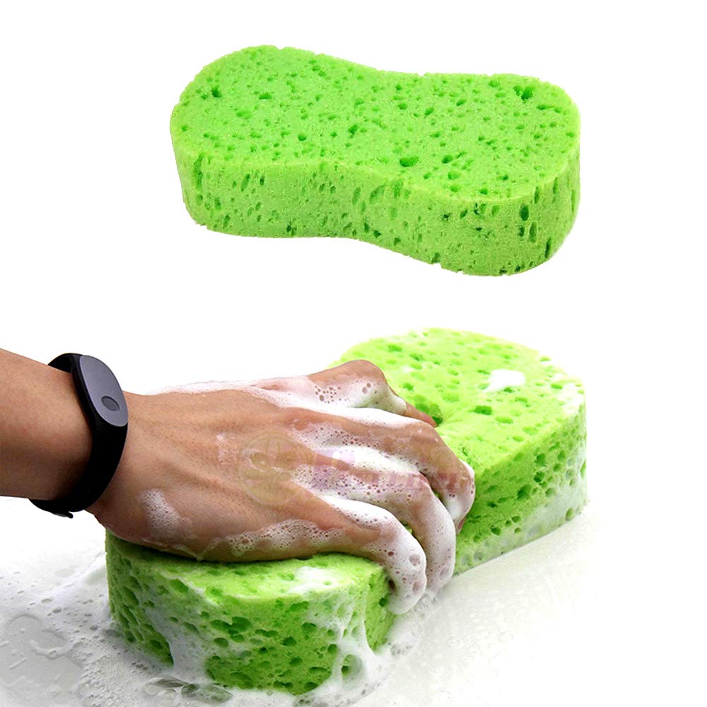 5 Pack Car Wash Sponges, 8.7" x 4.4" x 1.8" Multi-Functional Large Cleaning Sponges Kitchen Handy Wash Extra Thick Scrubber Kit