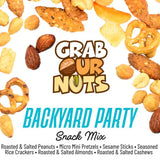 Grab Our Nuts Backyard Party Snack Mix 32 Ounce Jar