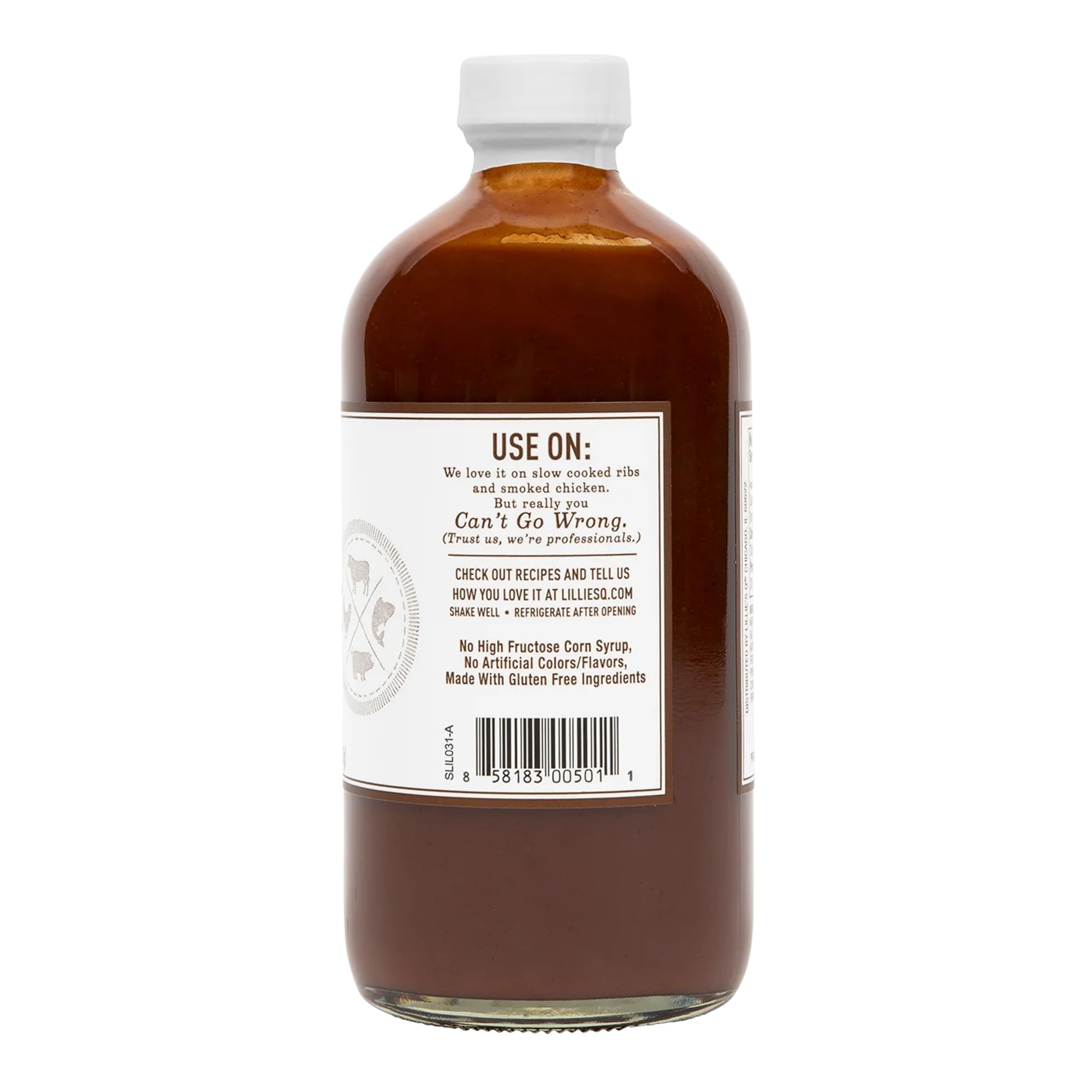Lillie's Q - Smoky Barbeque Sauce, Gourmet BBQ Sauce, Sweet Brown Sugar BBQ Sauce, Mild Smoky Flavor, Premium Ingredients, Made with Gluten-Free