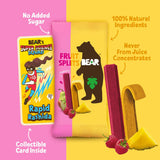 Bear, Fruit Splits Raspberry Pineapple, 3.5 Ounce