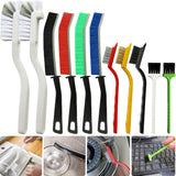 11Pcs Crevice Cleaning Brush Set, Hard Bristle Gap Cleaner Brushes,Ideal for deep Cleaning Gaps, Kitchens, Sinks, bathrooms, Tight Spaces, Corners