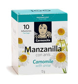 Carmencita. Chamomile with Anise infusion (10 teabags). 13g (0.46oz). Pack of 2.