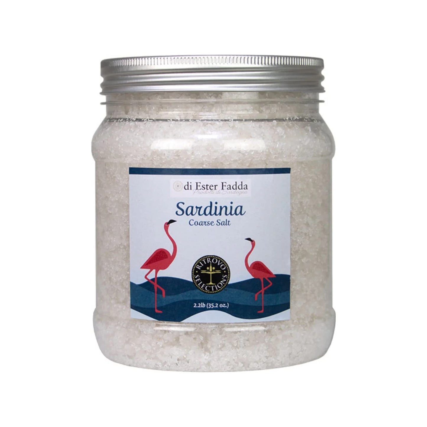 Ritrovo Selections Sardinia Coarse Sea Salt - 2.2lbs (35.2 oz.) Big Jar