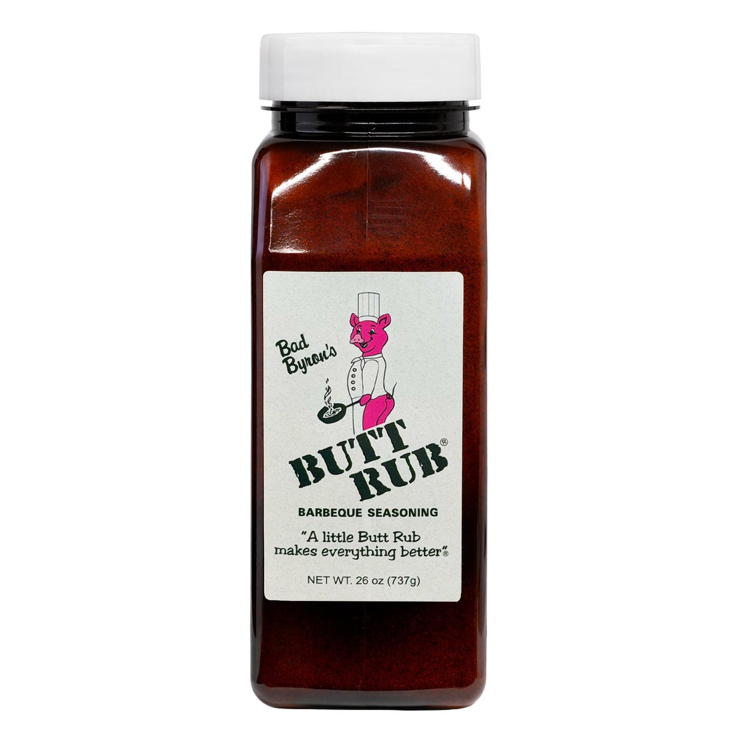 Bad Byron’s Butt Rub Barbeque Seasoning - 26 Ounce Shaker Bottle | Award-Winning All-Purpose Dry Rub for Pork, Chicken, Beef & More