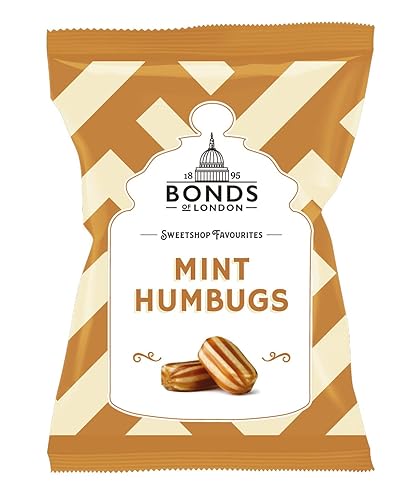 English Mint Humbugs Imported from The UK England The Very Best of British Mint Hamburgs British Candy Sweets - Set of 3
