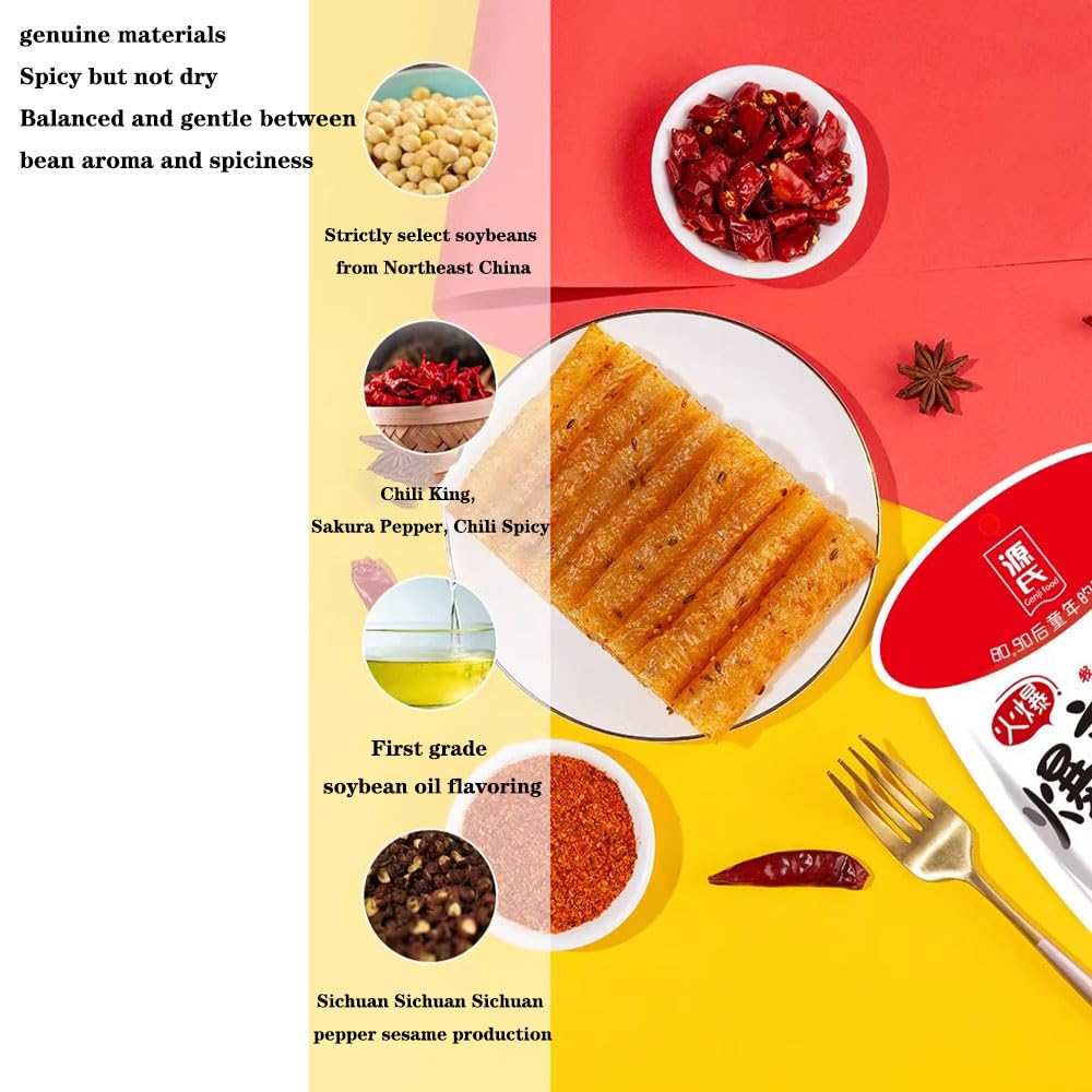 Spicy Snack Box, 9.17Oz,Delicious And Authentic Slices,Soy Products Chinese Food,Flexible And Chewy,La Tiao,Asian Snacks
