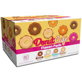 Donut Café - Gourmet Coffee Medium Roast Flavored Variety Pack - Pecan Pie, Coconut Crumble, Salted Caramel, Toasted Hazelnut - Single Serve Coffee