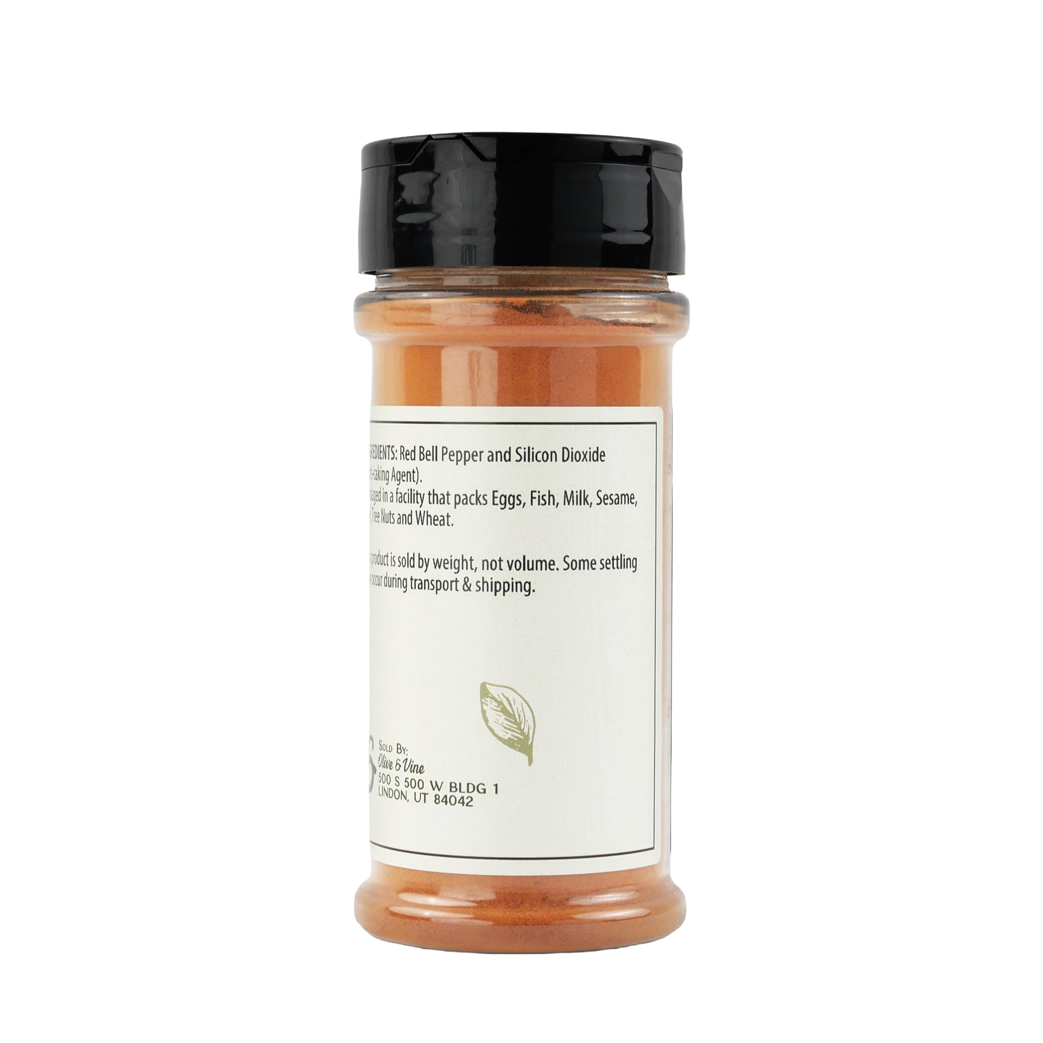 Olive & Vine Red Bell Pepper Powder, Sweet & Vibrant, For Seasoning & Sauces, Rich Tradition, Authentic Taste, For Global Recipes (3.86 Ounce)