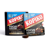 Kopiko Focus Coffee Candy - Have 80mg Caffeine per 2 Pieces for Energy & Mental Focus - Sugar-Free Hard Candy with Real Indonesian Coffee Extract (6