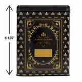 Harney & Sons Hot Cinnamon Spice Tea & Black Tea Canister, 50ct sachet & Storage Tin Set