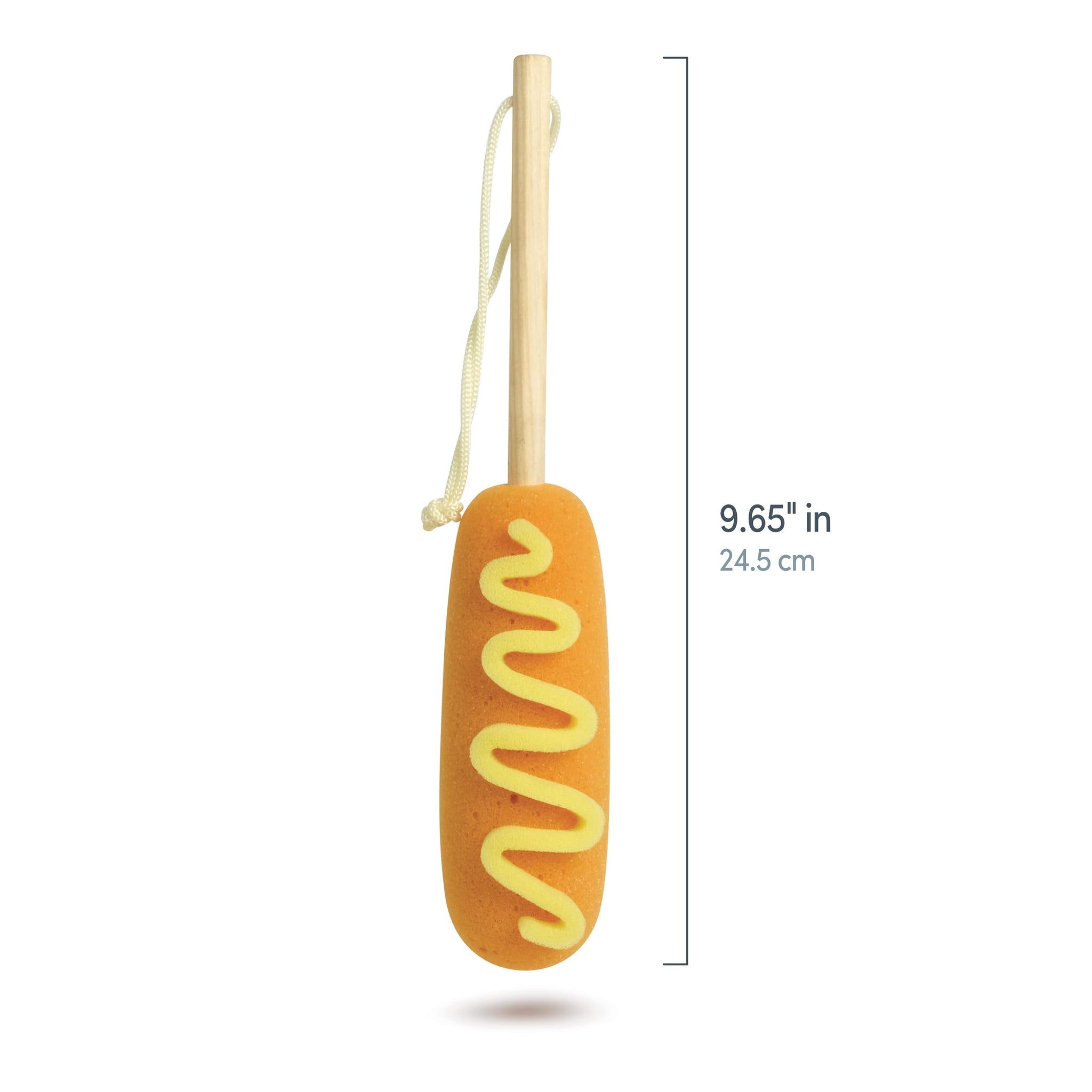 Genuine Fred Bottle Bites Corn Dog Bottle Brush Long-Handle Sponge, Fun and Unique Design, Gift-Ready Packaging