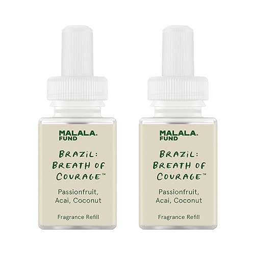 Pura & Malala Home Scent Refill - Smart Home Air Diffuser - Hours of Luxury Fragrance per Refill - Clean & Safe Pura Diffuser Refills - Brazil: Breath