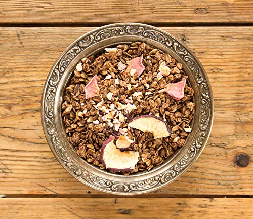 Little Apple Treats Organic Farm, All Natural Handcrafted Small Batch, American Made, Bohemian Highway Farmstead Granola Blend with Cocoa + Apples +