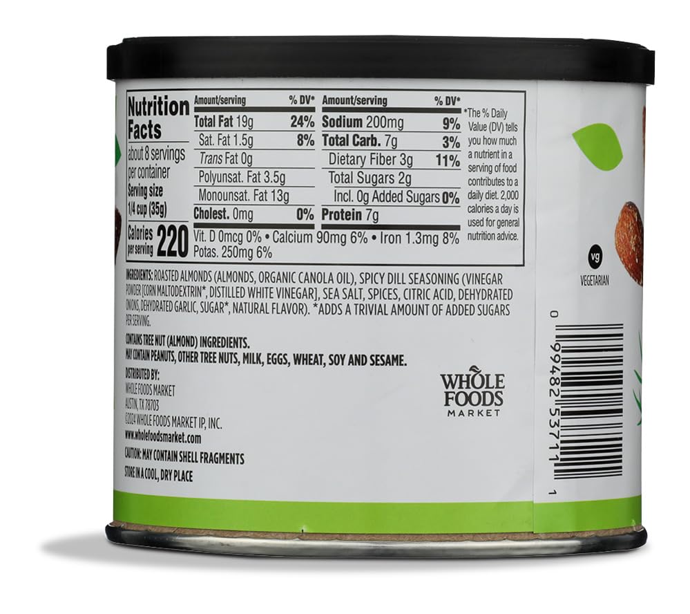 365 by Whole Foods Market Dill Pickle Seasoned Almonds, 10 OZ