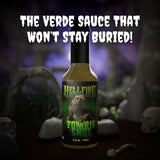 Hellfire Zombie Snot Hot Sauce, Award-Winning Chilehead Salsa Verde Sauce, Made with Carolina Reaper Peppers, World's Best Taco Sauce, Gourmet, Vegan