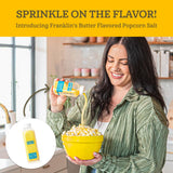 Franklin's Gourmet Popcorn - 19 oz. Butter Flavored Popcorn Seasoning Salt, 30 oz. Butter Flavored Coconut Popcorn Oil - Authentic Movie Theater Taste