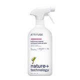 ATTITUDE Bathroom Cleaner Spray, EWG Verified, Plant-Based & Vegan, Safe for Bathroom Surfaces, Tiles, Tubs, Shower Walls, and Grout, Unscented, 27.1