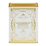 Harney & Sons Gingerbread Festival, Black Tea with Ginger & Cinnamon, 20ct sachet tin